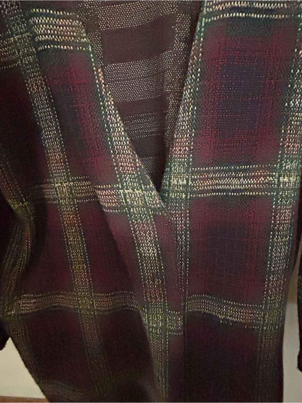 UNIF Nevermind Tweed Long Cardigan Tartan Plaid Duster Oversized
